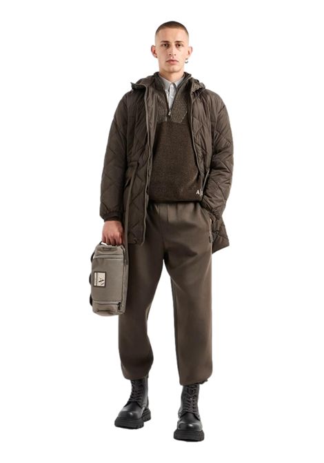 PANTALONI JOGGER IN COTONE STRETCH CON BANDA A CONTRASTO ARMANI EXCHANGE | Pantaloni | 6DZPHD ZJNPZ4892